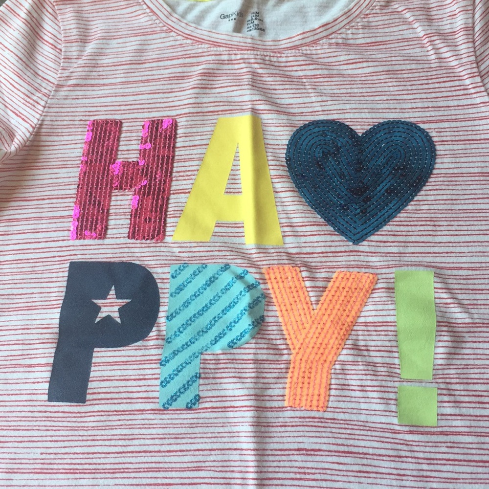 Gap embellished t shirt girls M